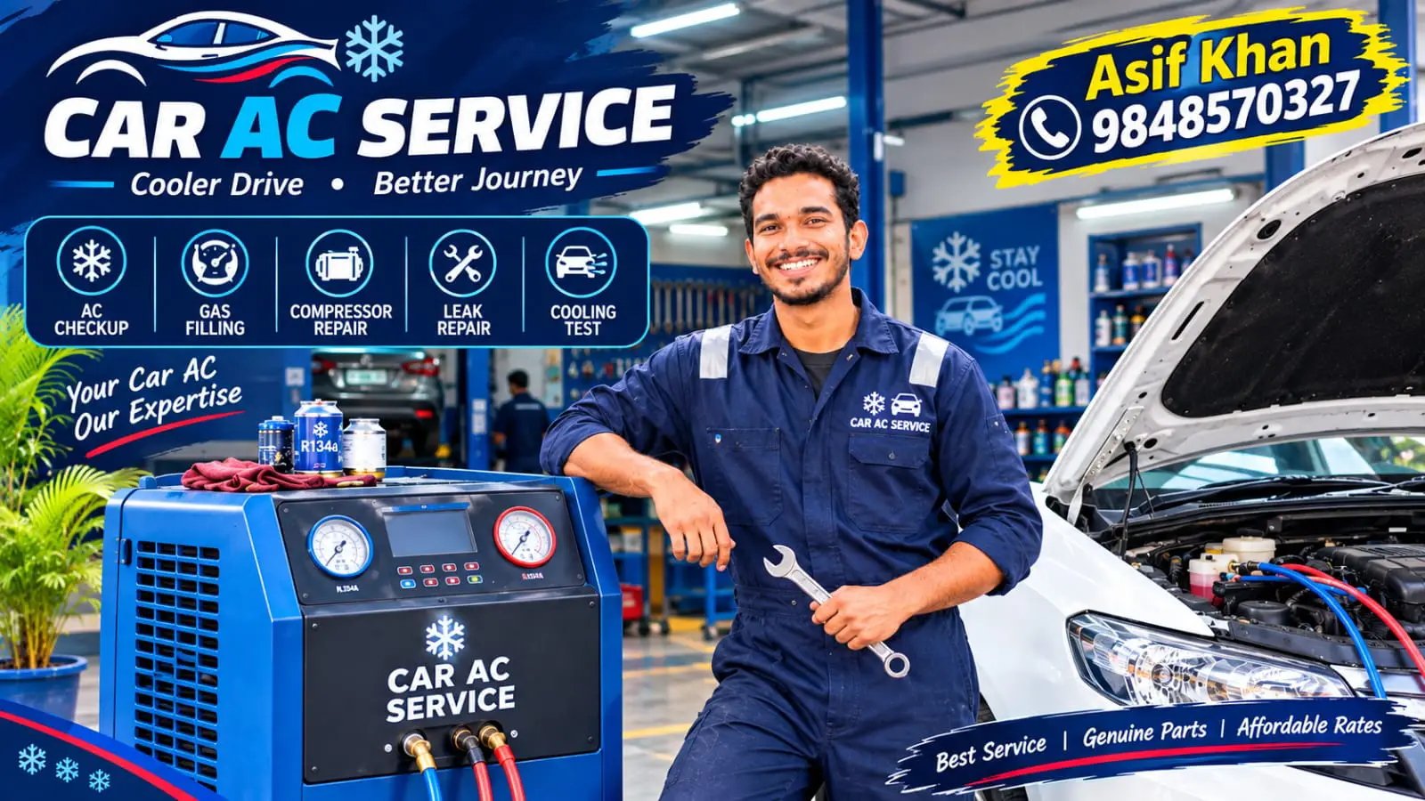 Asif Khan - Smart Cool Car AC Repairing in Hyderabad